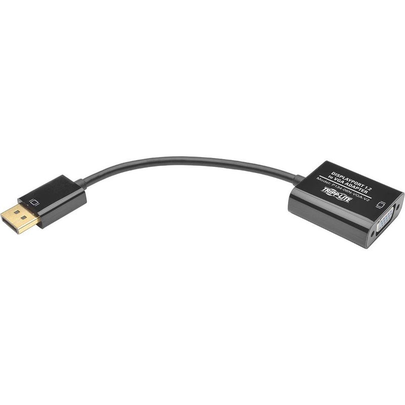 Tripp Lite Eaton Tripp Lite DisplayPort to VGA Adapter Cable Active Converter, Displayport 1.2, DP to VGA, 6 inches / 15.2 Centimeters, 3-Year Warranty (P134-06N-VGA-V2)